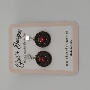 747- Dessert Statement Handmade Earrings NWT